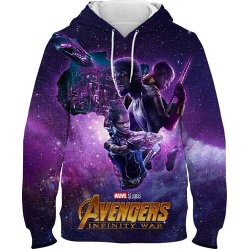 2021 New Black Panther Hoodies Men Women Children 3D Print Streetwear Pullover Long Sleeve Boy Girl Kids Sweatshirts Jacket