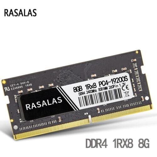 Rasalas DDR4 8G Memory RAM Laptop 2133 2400 2666MHz 1RX8 2RX8 SODIMM 1.2V PC4 Notebook Memoria Ram for DDR4 Computer Parts