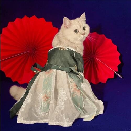 Original Pet Hanfu Cat Dog Clothes Antique Chinese Style