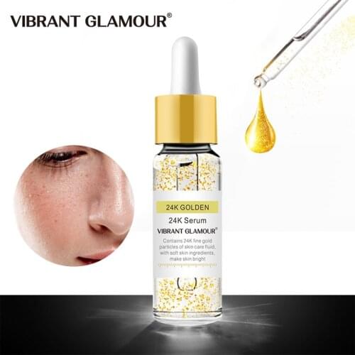 VIBRANT GLAMOUR Anti Wrinkle 24K Serum Firming Whitening Improve Fine Lines Freckle Removal Nourishing Anti Aging Skin Care
