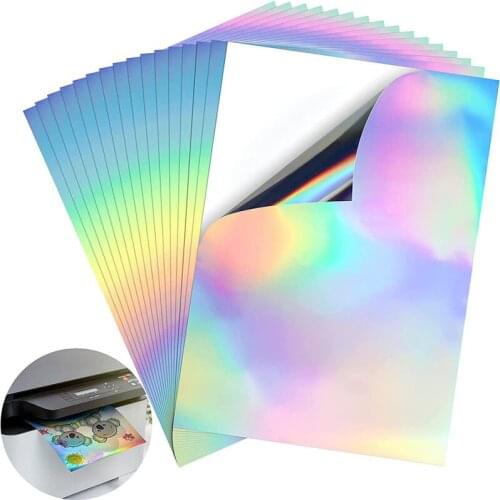10PCS/pack A4 Laser Self Adhesive Printed Stickers DIY Inkjet Waterproof Printing Paper Material