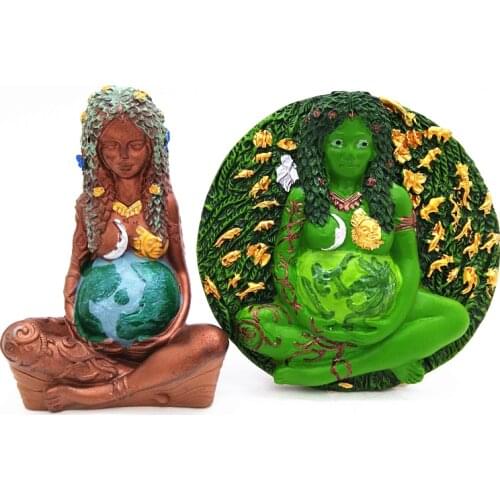 3D Mother Earth Silicone Mold diy Handmade Concrete Plaster Resin Chocolate Candle Mold Fondant Cake Baking Mold