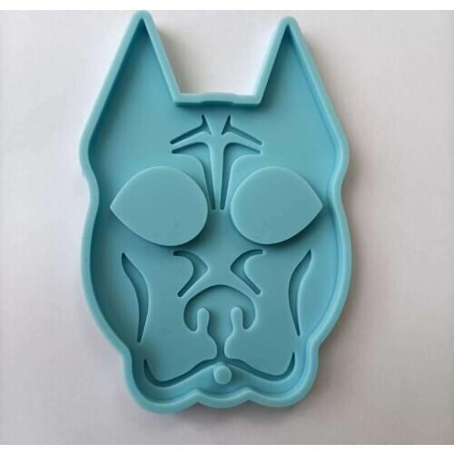 Super glossy pointed ear mold resin keychain defense unicorn silicone mold for DIY jewelry handmade epoxy mold