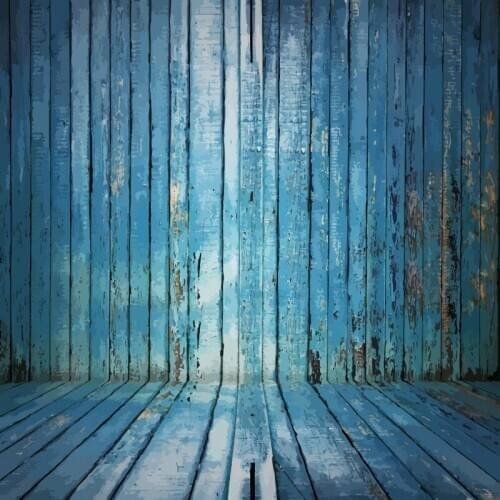 Dark Blue Wooden Wall and Floor Backdrop Party Photography Background Baby Shower Celebration Photo Booth Studio Decor