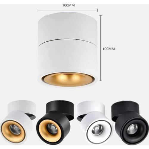 Recessed Led Light Spot Plafond Led Downlight Surface COB 9W 12W 15W 18W Dimmable Ceiling Lamps AC110 220v Room Round Bedroom
