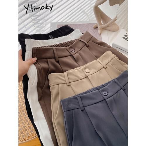 Yitimoky Women's Straight Trousers