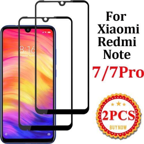 2pcs tempered glass for xiaomi redmi note 7 pro screen protector xiomi redme note7 protective display xiaomei red mi 7pro armor