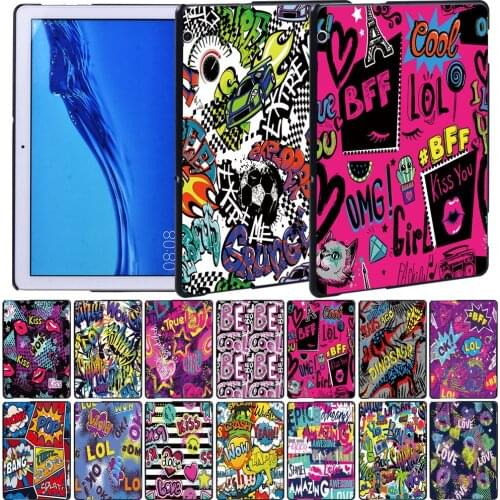 For Huawei MediaPad T5 10 10.1 Inch/MediaPad T3 8.0/T3 10 9.6 Inch - Anti-Fall Slim Tablet Cover Case+ Free Stylus