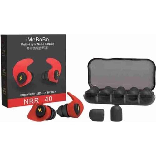 Soft Ear Plugs Sleep Silicone Black Soundproof Noise Reduction Filter For Ears Earplug Soft Foam Sleeping Earplugs
