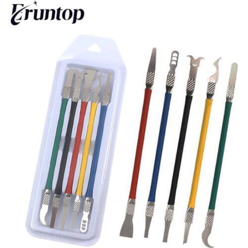 1SET 5 in 1 BGA Chip Motherboard PCB Repair knife Curved Thin Blade for iPhone CPU Removing Scraper