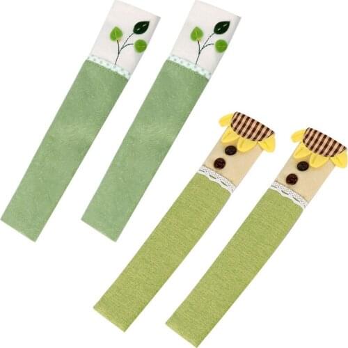 1 Pair Cotton Door Handle Covers Refrigerator Doorknob Cover Practical Double-Door Fridge Gloves Protector Home Kitchen Tools