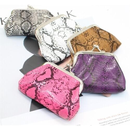 Snake Pattern Lady Small Wallet Creative Simple Pu Leather Soft Fashion Coin Purse Card Holder Mini Pouch For Women 2020 New