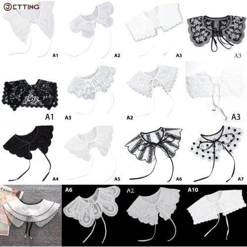 1PCS Women Lace Fake Collar Cloud Shoulder False Doll Collar Shirt Detachable Collar Fake Collar Cloud Shoulder Fake Doll Collar