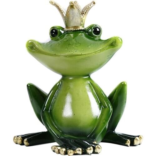 3D Yoga Frog Figurine Decoration Ornament Statue Home Garden Decor Fish Tank Terrarium Ornament