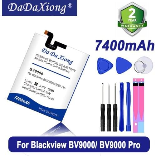 7100mAh BV9000 Battery For Blackview BV9000 / BV9000 Pro Battery +Gift tools +stickers