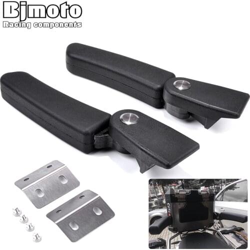 BJMOTO For BMW R1200GS R1200 GS LC Adventure Aluminum Rear Box Passenger Armrest G310 GS F800GS ADV Tail Box MT-09 MT09Tracer