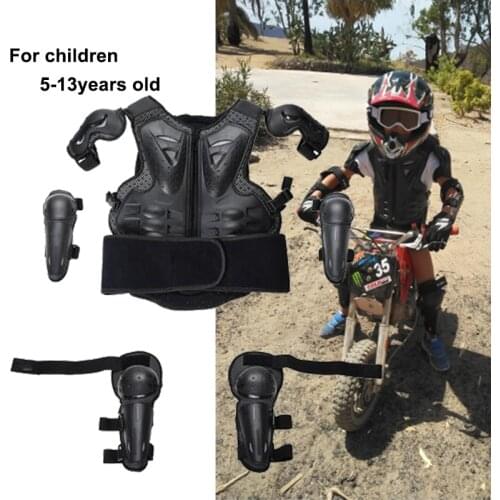 Childrens motorcycle full body armor equipped Kids Bike Chest Protector Sport Motocross Skiing Armor Vest Spine Protective Gear