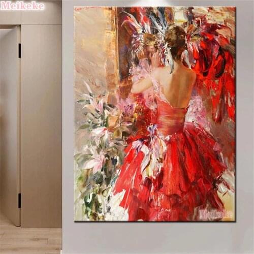 Home Decoration Art Diy 5d Diamond Painting Abstract woman Cross Stitch Diamond Embroidery Mural Decoration Art