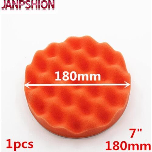 JANPSHION 180mm 7" Gross Polishing Buffing Pad wave sponge Car Polisher Buffer pads Clean waxing Auto paint maintenance care