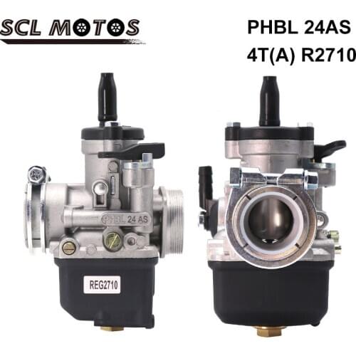 SCL MOTOS Universal 24mm PHBL 24AS Carburetor Carb For 4T 50-250cc ATV Dirt Motorbike Racing Motocross Motocorcycle Accessories