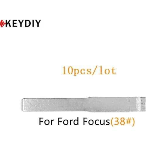KEYDIY 10 pcs/lot Metal Blank Uncut Flip KD/VVDI/JMD Remote HU101 Key Blade Type #38 for Changan for Ford Focus