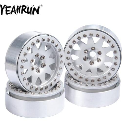 YEAHRUN 2.2" Beadlock Wheel Rim for 1/10 Axial Wraith 90018 CC01 F350 D90 90034 RC Rock Crawler Car Wheels Hubs