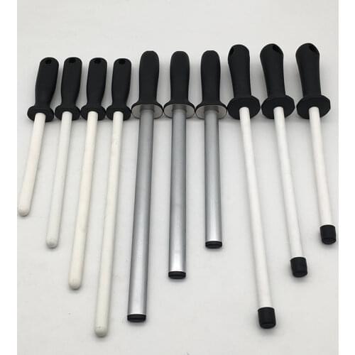 1 Pcs Ceramic(zirconia) Rod Knife Sharpener With ABS Handle Sharpening For Chefs Steel Knives Kitchen Assistant Helper Musats