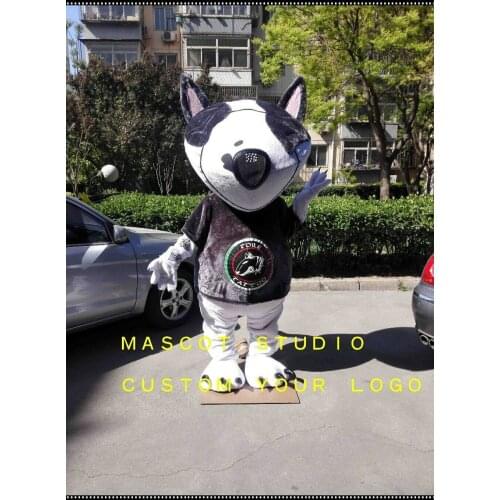 Inflatable Clothing Black Plush Dog Fursuit Mascot Cosplay Fantasy Party Game Set Advertising Parade Adult Size