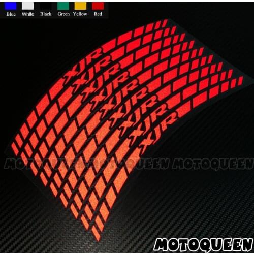16X Motorcycle Front Rear Wheel Rims Tire Decorative Decals Reflective Stripe Stickers Waterproof For XJR 400 1200 1300 XJR1300