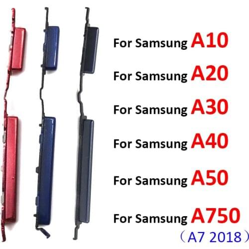 New Side Power Key +Volume Button For Samsung A10 A105F A20 A205F A30 A305F A40 A405 A50 A750 Replacement Parts