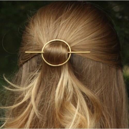 New Vintage Beautiful Round Design Metal Hair Sticks Hair Clip Hair Accessory Wholesale Hair Pin Freeshipping
