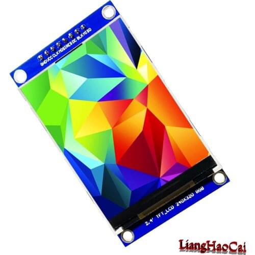 2.4 inch module TFT LCD display full color wide View Visual Angle 18 Pin 0.8 mm spacing Weld solder type FPC ILI9341 Tocuh panel