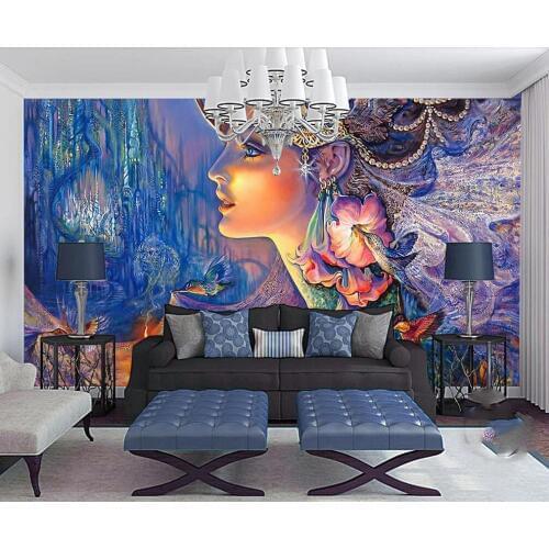 Custom 3D mural wallpaper magic dreamland dream country European ancient myths and legends hand-painted background wall