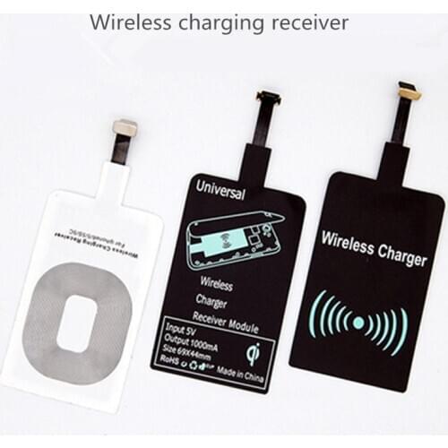 Qi Standard Wireless Charging Receiver For iPhone X 8 7 6 Type-C Wireless Charger Receiving For Samsung S9 S8 Micro USB Pad Coil