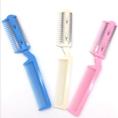 Comb trimmer for dogs and cats Grooming Clippers Cat Cutter Shaver 2 Razor Cutting Combs For Pet Dog Random Color