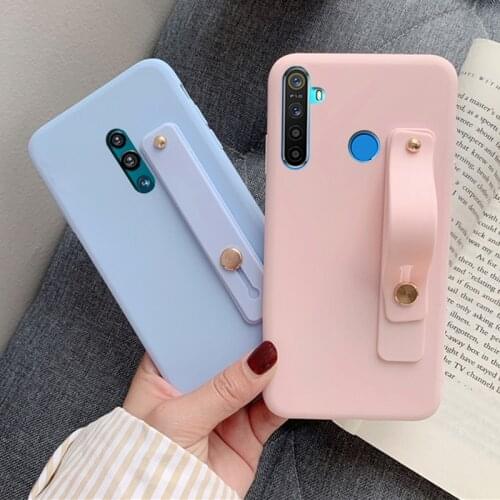 Silicone Wriststrap Hand Band Phone Case For OPPO Realme 3 5 X2 Pro XT X Lite Reno 2 Z Ace 10X Zoom A9 A5 2020 F9 R17 R15 Pro K1