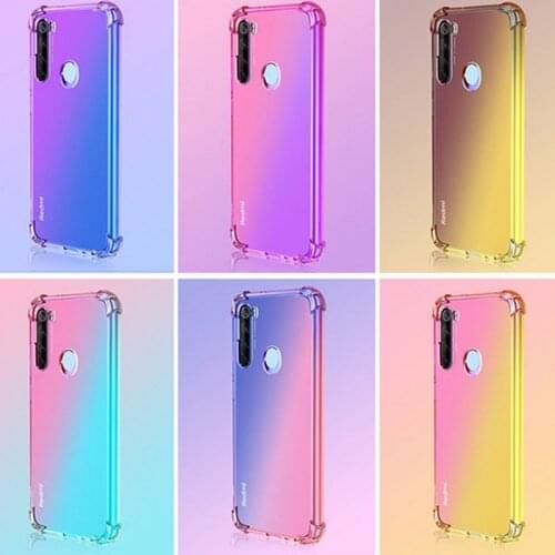 Gradient Color TPU Silicone Case for Xiaomi Redmi Note 9s 9 Pro Max 8T 7 8 Pro K20 7A 8A Mi 9 Lite SE 9T Note 10 Pro A3 Coque