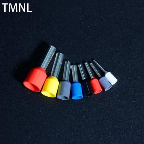 Connector Electrical Crimp Plier Needle Tubular Wire Copper Suit Brass Head Pressed Insulated Ferrules Block Cord Terminal