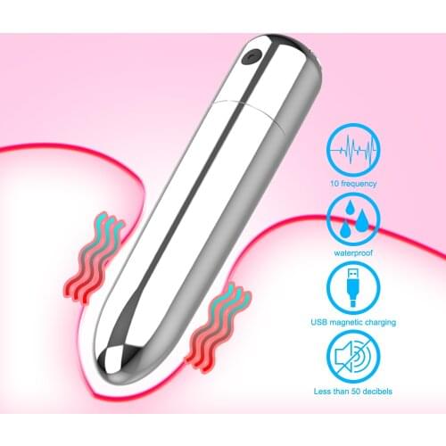 4 Color 10 Speed Waterproof Bullet Vibrator Clitoris Stimulator Anal Vaginal G Spot Masturbation Erotic Vibrators Adult Sex Toys