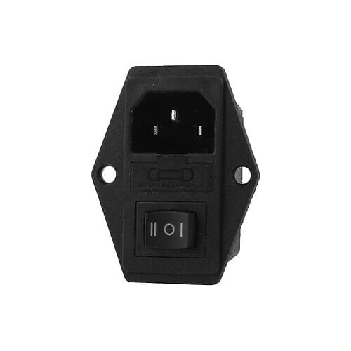Screw Type IEC 320 C14 Male Plug AC 250V 15A Power Plug Inlet Socket Connector