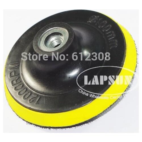 4" (100mm) 4 inch Polisher Bonnet Backing Pad Angle Grinder wheel For adhesive Sand Paper Sanding Polishing Discs