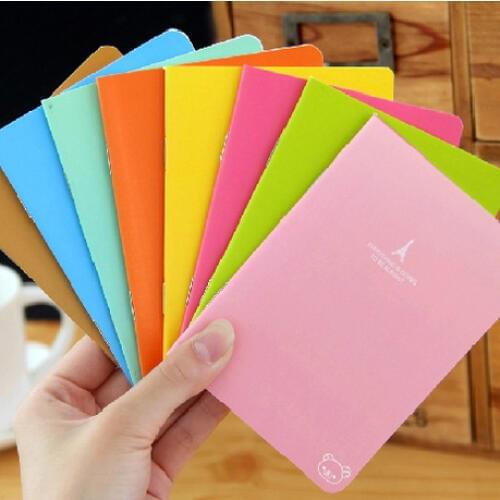 1pcs BZNVN South Korea stationery stationery easy to relax Xiong Qingxin candy color A6 Mini diary book