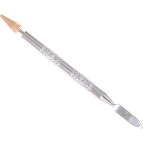 1pc DIY Leather Craft Tools Edge Oil Painting Pen Double Side Edge Treatment Roller Durable Glue Smear Sealing Oil Brush