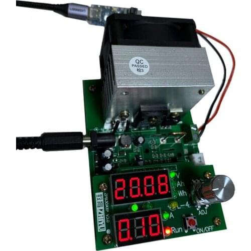 2021 new Constant Current Electronic Load 9.99A 60W 1-30V battery capacity tester 12V 24V 18650 Battery