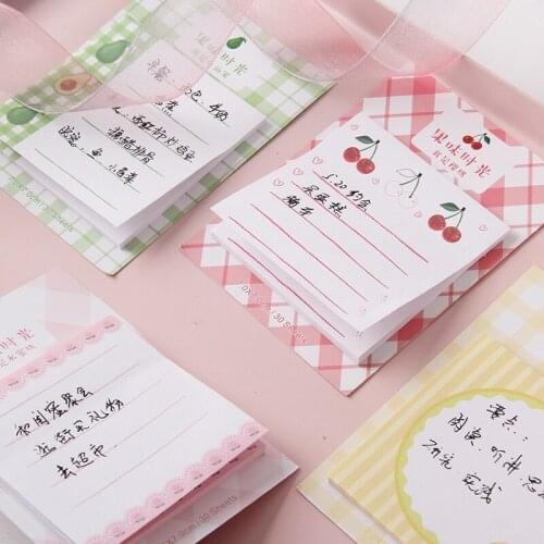 30PCS Korean Sakura Stationery Message Memo Pads N Times Wholesale Exquisite Creative Daily Sticky Notes Cute Notebook