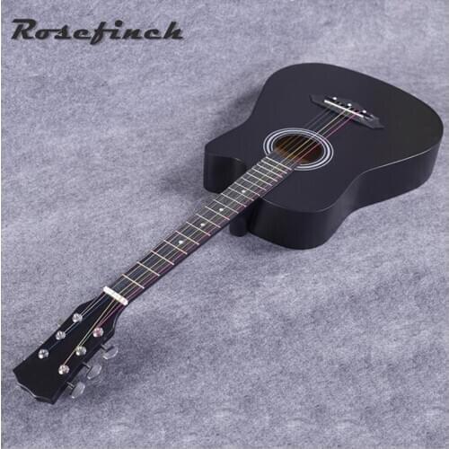 38 Inch Acoustic Guitar Student Practice Guitar Beginner Entry Basswood Guitar Excellent Musical Instrument AGT15