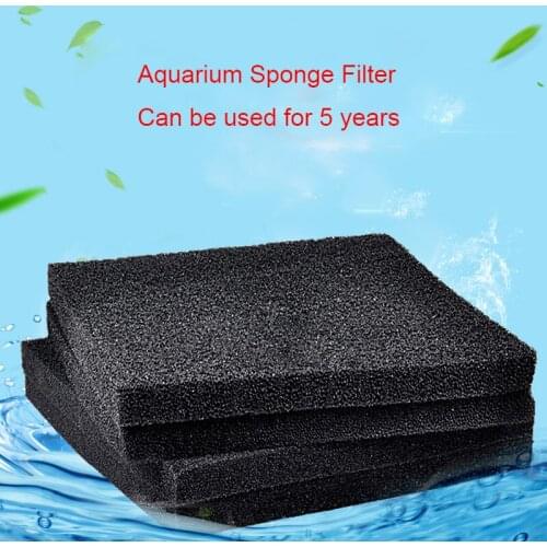 40cmx30cmx2cm Black Filtration Foam Aquarium Fish Tank Biochemical Filter Sponge Pad Skimmer Long Use Time Sponge Supply Tank