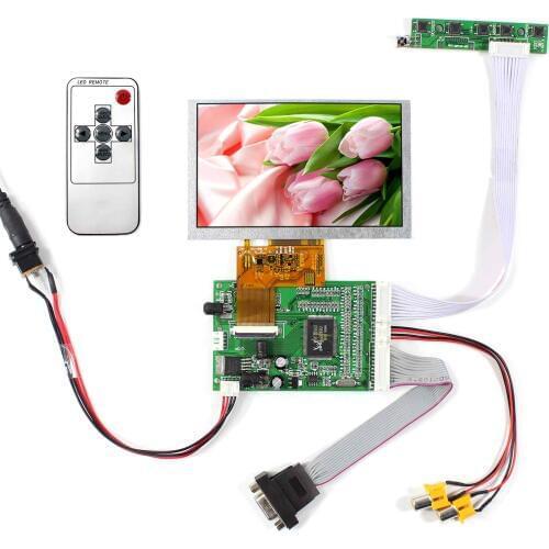 5inch lcd screen 5" LCD 800x480 VS050T-002A VGA+AV LCD Driver Touch Screen LCD Controller Display Control