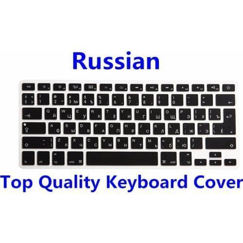 Spanish Portuguese Italian Hebrew Arabic Keyboard Cover 5pcs Skin Sticker Protective FILM for Apple Macbook Pro 13 Air 15 17inch