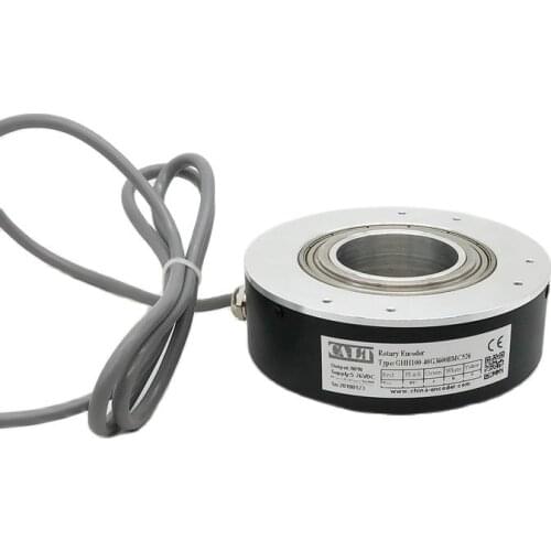 CALT 100mm outer size 30mm bore pulse hollow shaft encoder line driver output optic position sensor GHH100 encoder